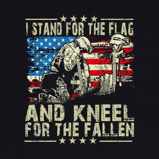 i Stand for the flag and Kneel for the fallen by EliDidias